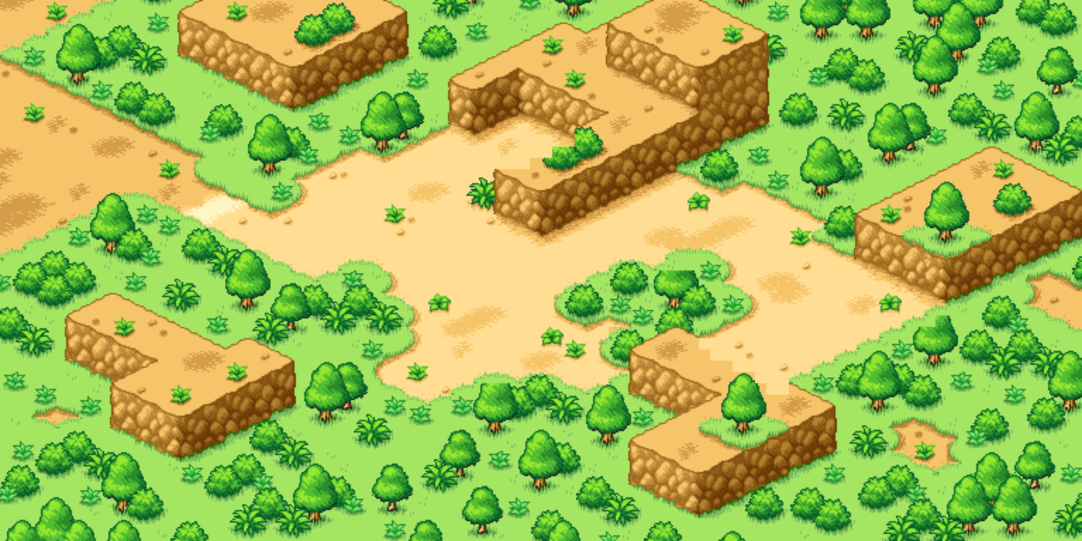 An original pixel-art habitat from the game asset collection
